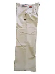 Dockers Beige Khaki Pant Women's 16M Cotton Pleated Tapered Leg Stain Guard NWT