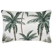 Cushion Cover-With Piping-Palm Tree Paradise Natural-35cm x 50cm