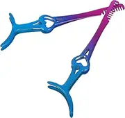 Ipetboom 2pcs Stainless Steel Eyelash Applicator and Tweezer Durable Lash Clamp with Comb Multi Functional Tool for False Eyelash Application present for Makeup Enthusiasts