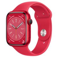 Apple Watch S8 GPS ; 45mm 紅色鋁金屬錶殼搭配紅色運動型錶帶 _ 台灣公司貨 Apple Watch S8 GPS ; 45mm 紅色鋁金屬錶殼搭配紅色運動型錶帶