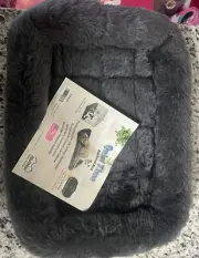 PET BED Dog Crate Mat Padded Bolster Cushion Gray 18″ MIDWEST HOMES for PETS