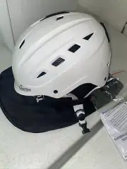 TurboSke F-628 Ski Helmet, Snowboard Helmet, Snow Sports, Large,White