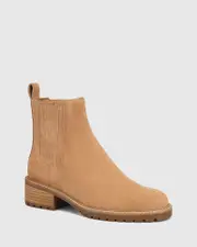 Fleetwood Camel Suede Leather Flat Ankle Boot