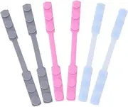 Beavorty 6Pcs Adjustable Ear Hooks Mask Extension Buckles Comfortable Design for Daily Use Alleviate Ear with Easy Installation Random Color