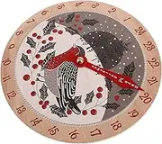 BUGUUYO Festive Wooden Christmas Countdown Calendar 24 Days Advent Calendar for Home Decor