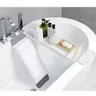 New Expandable Bathtub Caddy Tray Bath Table Over Tub Adjustable Holder Rack AU