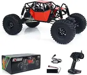 wheelfun RTR RC 1/10 4 * 4 8504R Off-Road Car Remote Control Rock Crawler Electric Truck Top Speed 35 km/h 15KG Servo Metal Shock Absorber 2500mAh Lipo Hobby Model for Adult Hobby