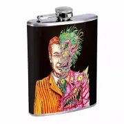 Creepy Cartoon Zombie Em2 Flask 8oz Stainless Steel Hip Drinking Whiskey