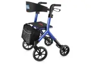 WALK MATE Rollator Walker 10”Seniors Cup Holder Height Adjust Fold Lightweight N