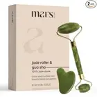 "GHC Jade Roller & Gua Sha Combo - Natural Jade for Puffiness, Wrinkles & Circul