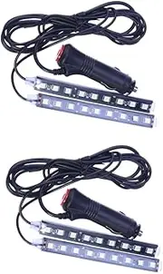 Gatuida Pcs Neon Led Strip Lights for Car Interior Decor White Light Long-Lasting Flexible for Easy Installation for Lada