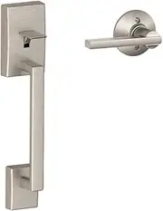 Schlage FE285 Century Lower Handleset with Latitude Lever for Electronic Deadbolts, Satin Nickel