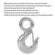 Stainless Steel Lifting Hook Grab Hook Clevis Chain Hook Rigging Accessory JJ