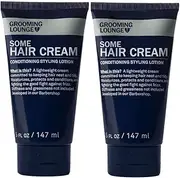 Grooming Lounge Some Hair Cream For Men, Light-Hold Styling Product For All Hair types. Matte, Non-Greasy Finish, Anti-Frizz, Flexible Hold, 5 oz.