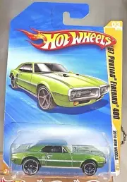 2010 Hot Wheels #3 New Models 3/44 '67 PONTIAC FIREBIRD 400 Green w/Black OH5 Sp