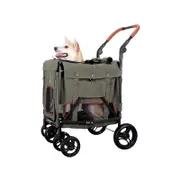 Ibiyaya Gentle Giant Dual Entry Easy-Folding Pet Wagon Stroller Pram for Dogs up to 25kg