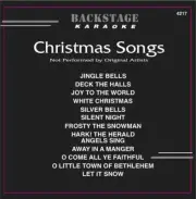 CHRISTMAS SONGS Karaoke TRACKS CD+G Backstage #4217 New in ORGINAL Black Sleeve