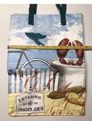 Boston Massachusetts Trader Joe’S Grocery Shopping Tote Bag Reusable