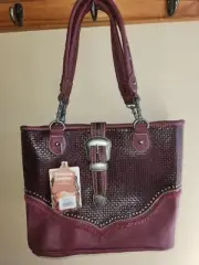 Trinity Ranch Leather Concealed Carry Purse, New