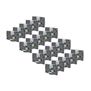 20PK Compatible For Brother P-Touch TZ111 TZe111 Black on Clear Label Tape 0.23"