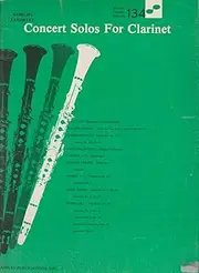 Concert Solos for Clarinet: World's Favorite Series #134