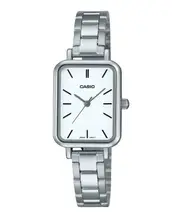 Casio Analog Stainless Steel White Dial Quartz LTP-V009D-7E WR Ladies Watch