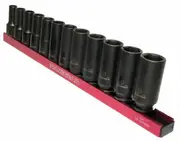 Maxigear MGID1200 - Impact Socket Set Magnetic Deep 1/2" Drive 12 Piece Metric