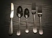 Wallace Brooklyn Flatware Hammered Stainless YOUR CHOICE Teaspoons Forks Knives