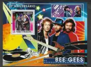 The Bee Gees stamp sheet mnh-2008 Music-Pop- S.Tome & principe