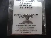 Avon fashion Jewelry Initial Cube charm- letter D NEW