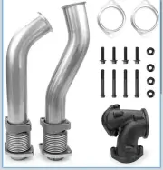 Bellowed Up Pipes Kit Ford 1999-2003 F-250 F-350 Super Duty 7.3L Replace 679-005