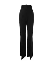 Balmain High Waist Lurex Striped Trousers FR38,FR40,FR42 Black
