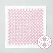 Olympus stamped Hitomezashi Sashiko stitch kit "Hana Fukin Clematis", 34x34cm, O