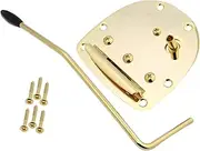 Frediuo Tremolo Bridge System with Whammy Bar Professional with Screw Trem Bridge American Vintage Style Tailpiece Tremolo Assembly, Gold