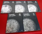 CANADA 25 CENTS WHITMAN NEW BOOKS -1911- 2013 - VOLUMES 2 THROUGH 6