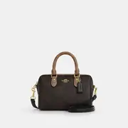 Mini Rowan Crossbody Bag In Blocked Signature Canvas