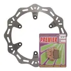 Rear Hornet Brake Disc Rotor & Pad Kit for 2015-2016 KTM 450 EXC Six Days