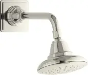 KOHLER 45417-G-SN Pinstripe Showerhead, Vibrant Polished Nickel 1.75 GPM