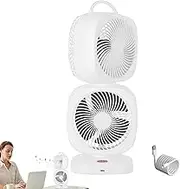 Air Circulator Fan | Electric Fan | 5 Speed Settings 350 Degrees Oscillating Double Head Air Circulation For Bedroom Gym Dorm Room Kitchen