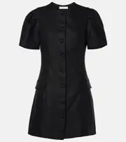 [Faithfull] Faithfull Linen minidress AU 10 black