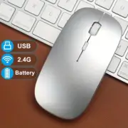 Wireless Gaming Mouse RGB Backlight USB Compatible Rechargeable for Laptop PC