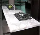 Natural White Quartz Stone Dining & Coffee Table Top For Home & Outdoor Decors