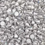 Hershey's Kisses - SILVER - BULK - Milk Chocolate Candy - 4 pounds