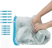 Set of 10, Travel Space Saver Bags, findTop 2 Sizes of Compression Bags (28 x 20Inch & 24 x 16 Inch), No Vacuum or Pump Needed, Perfect for Travel