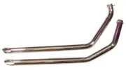 V-Factor 90000 Chrome 1-3/4" Drag Pipes Exhaust Harley 71-84 FX 4sp & 80-82 FXWG