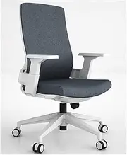 Stable Mesh Office Chair with Armrest，Removable Maximum Load 200kg Desk Chair，Curved Design Comfortable Computer Chair with Nylon Wheel Mobile