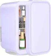 Portable Mini Fridge 6L Thermoelectric Cooler Compact Refrigerator AC DC Skincare Beverages Snacks Home Office Dorm Camping