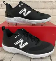 New Balance SMVELOK3 Fresh Foam X Velo v3 Metal Softball Cleats Black White US 8