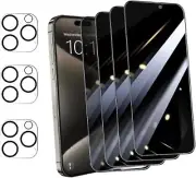 3PCS Privacy Screen Protector with Camera Lens Protector For iPhone 16 16 Pro