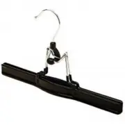 Only Hangers Super Grippy 10" Clamp Pant Hanger Set of 12, Black
